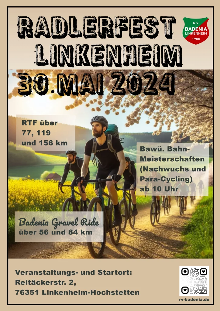 Radlerfest des RV Badenia Linkenheim am 30. Mai 2024