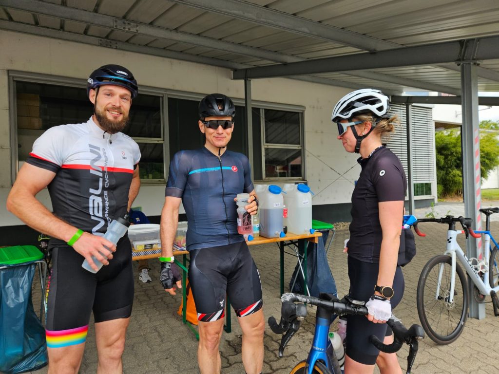 Die Radfahrgruppe unseres Partnervereins aus Gröditz
